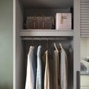 Ver imagem 4 de Guarda Roupa 2 Portas de Correr 235x152 cm Bordeaux Cinza com Espelho 100% MDF Casamia