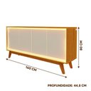 Ver imagem 2 de Balcão Buffet com Led Naturale Off White 160cm Requinte Gelius