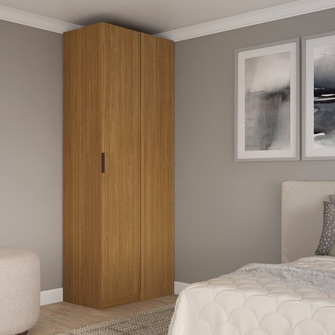 Guarda-Roupa de Canto Reto Clean 100% MDF Altezza