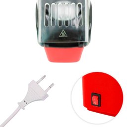 Pipoqueira Elétrica Vermelha 1200w 110v Máquina Fazer Pipoca - 5
