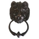Ver imagem 2 de Aldrava Leão 18 X 10 Cm Batedor De Porta Bronze Oxidado Casa
