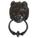 Ver imagem 1 de Aldrava Leão 18 X 10 Cm Batedor De Porta Bronze Oxidado Casa