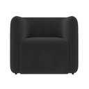 Ver imagem 1 de Poltrona Sala de Estar Decorativa Laguna Veludo Preto K01 - D'Rossi
