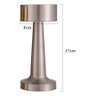 Luminária de Mesa Halter em Metal Prata – Touch e Recarregável Usb - 5