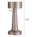 Ver imagem 5 de Luminária de Mesa Halter em Metal Prata – Touch e Recarregável Usb