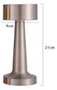 Ver imagem 5 de Luminária de Mesa Halter em Metal Prata – Touch e Recarregável Usb