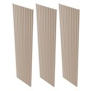 Ver imagem 3 de Kit 3 Placas de Painel Ripado Milão 250cm x 58cm x 3,3mm (Rende 4,35m²) Ecorevest Bege