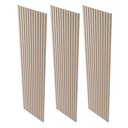 Ver imagem 3 de Kit 3 Placas de Painel Ripado Milão 250cm x 58cm x 3,3mm (Rende 4,35m²) Ecorevest Bege