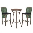 Ver imagem 1 de Mesa Bistro e 2 Banquetas Roma Marrom Corda Náutica 12 Trama Original
