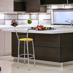 Banqueta para Balcão Flórida Prata Bistrô Ilhas Cozinha Gourmet Bares - 6