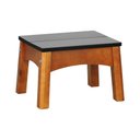 Ver imagem 1 de Banco Infantil Áustria Madeira Maciça Assento Mdf Laqueado - Amêndoa/preto
