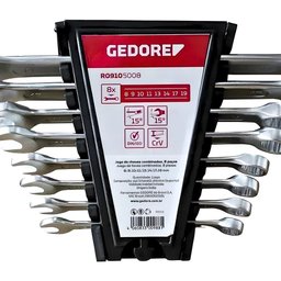 Jogo de Chaves Combinadas 8 Peças 8 a 19 Mm Gedore Red - 3