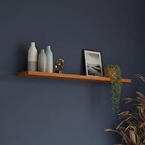 Prateleira Decorativa com Suporte Invisível 1,50m Móvel na Caixa