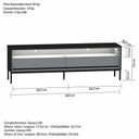 Ver imagem 3 de Rack Ind Fusion para TV 65 Polegadas 2 gavetas 180cm com Iluminação em Lead