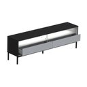 Ver imagem 4 de Rack Ind Fusion para TV 65 Polegadas 2 gavetas 180cm com Iluminação em Lead