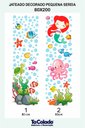 Ver imagem 1 de Adesivo Para Vidro Box Banheiro Jateado Decorado Pequena Sereia Prova D'agua - 1,60 x 2,00m