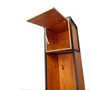 Ver imagem 4 de Cabideiro, Chapeleiro e Sapateira com Nicho, Ganchos e Prateleiras de Chapas Perfuradas - Preto e Ca