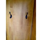 Ver imagem 6 de Cabideiro, Chapeleiro e Sapateira com Nicho, Ganchos e Prateleiras de Chapas Perfuradas - Preto e Ca