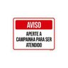 Kit 5 Placas Aviso Aperte Campainha Para Ser Atendido - 1