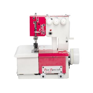 Máquina Costura Semi-Industrial Galoneira Base Plana Vermelha 220v BC2600-3P Sun Special