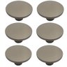 Conjunto de 6 Puxadores Naico Ponto Redondo 206 Bronze para Móvel Armários e Gavetas  - 1