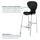 Ver imagem 6 de Kit 6 Banquetas Alta com Encosto Flash Preto