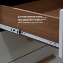 Ver mais imagens de Guarda-Roupa 3 Portas de Correr 9 Gavetas com Espelho Castanho Off White Meridian Gold