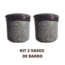 Ver imagem 2 de Kit Vaso de Barro Areia Terrilho 16cm Mesclado