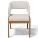 Ver mais imagens de Kit 06 Cadeiras de Jantar e Estar Living Estofada Lince L02 Linho Cru - Lyam Decor