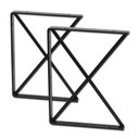 Ver imagem 4 de 2 Suportes de Aço para Prateleira Suspensa Estilo Industrial em X