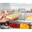 Ver imagem 7 de Kit 6 Organizadores de Geladeira Clear Fresh Porta Frutas Legumes Porta Frios e Porta Ovos ou