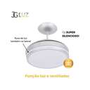 Ver imagem 3 de Plafon Ventilador de Teto Pás Retráteis Plus com Controle Remoto Bivolt