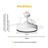 Plafon Ventilador de Teto Pás Retráteis Plus com Controle Remoto Bivolt - 5