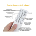 Ver imagem 6 de Plafon Ventilador de Teto Pás Retráteis Plus com Controle Remoto Bivolt