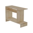 Ver imagem 4 de Mesa Lateral Restn Retangular MDF Madeira 81cm Bege Moderna Mercado Das Prateleiras