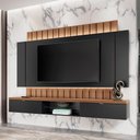 Ver imagem 4 de Painel Home Suspenso Tv 70'' Illusion 2.2 Preto / Nature
