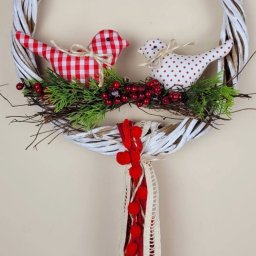 Guirlanda Natalina Cipó Passarinho (escolher Variação) 30cm - 4