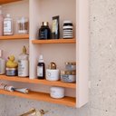 Ver imagem 5 de Espelheira Suspensa para Banheiro Closet Porta e Armário Acqua com Nicho