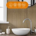 Ver imagem 3 de Papel de Parede Adesivo Vinilico Ripado Decor Premium Carvalho Europeu 500x60cm