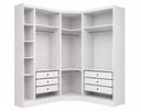 Ver imagem 5 de Guarda-Roupa Modulado de Canto Oblíquo Reflecta com LED 5 Portas e Cantoneira 100% MDF Cairo