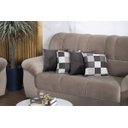 Ver imagem 3 de Kit Sala Tapete 2,00 X 1,45 + 4 Capas de Almofada Jacquard Luxo Macio Emborrachado Antiderrapante Es