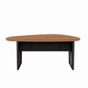 Ver imagem 5 de Mesa Orgânica 1,83m x 1,00m para Reunião com Pés em Metal F5 Office Marrom/Nogal com Preto
