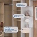 Ver imagem 6 de Guarda-Roupa Infantil Modulado 6 Peças Infinity Branco/Line/Blush