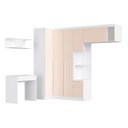 Ver imagem 2 de Guarda-Roupa Infantil Modulado 6 Peças Infinity Branco/Line/Blush