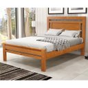 Ver imagem 1 de Cama Paris para Casal Flex Mel p/ Colchão 128cm ou 138cm Madeira Maciça Pinus - Cavazotto 1079ML