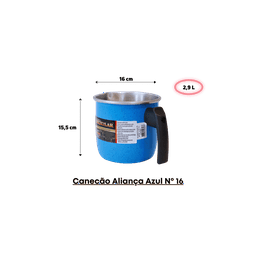 Canecão Aliança Colorido Nº 16 Rizzolar - Praticidade e Elegância em sua Cozinha Azul - 5