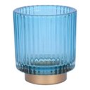 Ver imagem 3 de Vasinho Perkins g Azul - 8,5 x 8,5 x 10 cm (Vidro) | Casa Del Grande