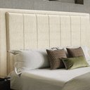 Ver imagem 3 de Cabeceira Opala Cama Box King 193cm Linho Bege - SSX Multicoisas