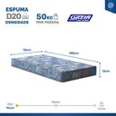 Ver imagem 4 de Cama Box Baú com Colchão Gazin de Espuma D20 Supreme Solteiro 78cm