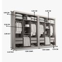 Ver imagem 4 de Closet Berlim Premium 8 Gavetas Convencional Rufato Branco